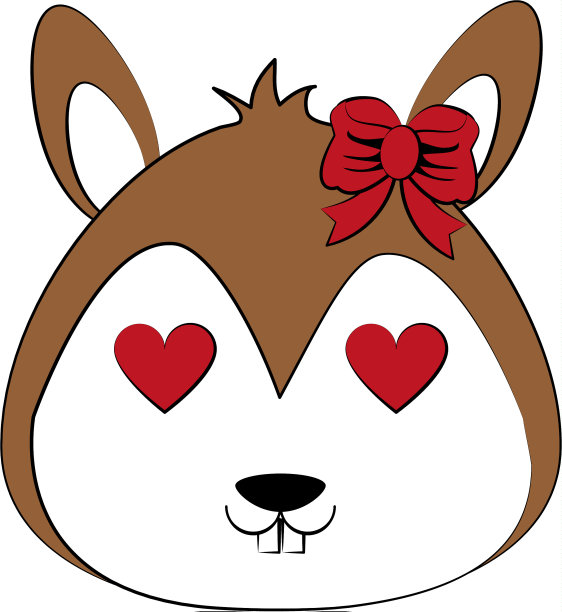 可爱的动物卡通图标形象图片下载