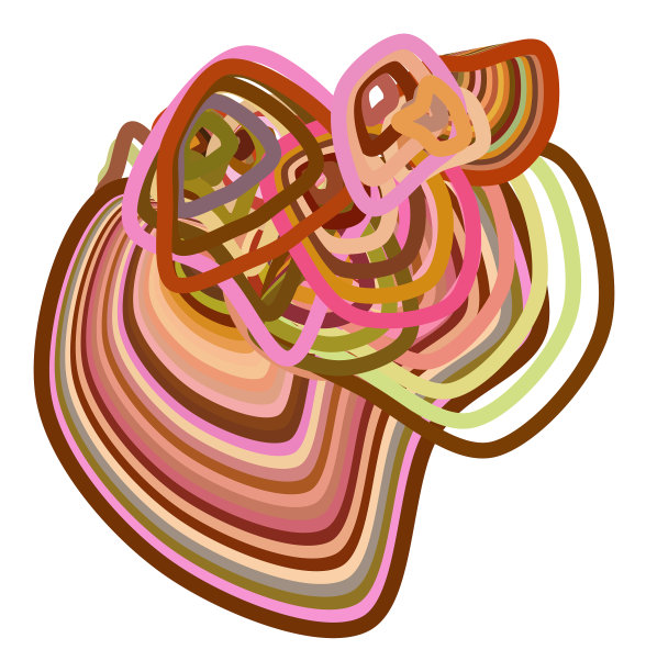 抽象的彩色几何路径线图案图片下载