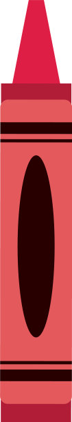 红色蜡笔彩色图标图像图片下载