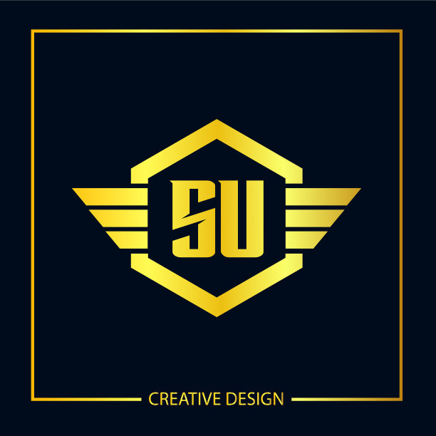 首字母su logo模板设计图片下载