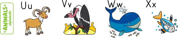 动物字母表或ABC图片下载