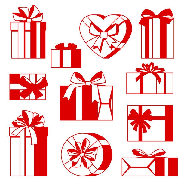 庆祝图标礼品盒图片下载