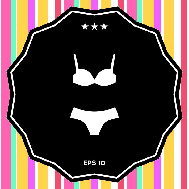 套式内衣或泳装两件套比基尼图片下载