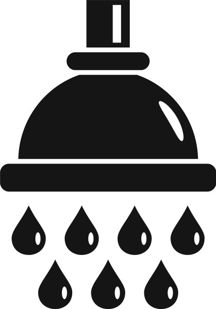 水滴洗图标简约风格图片下载