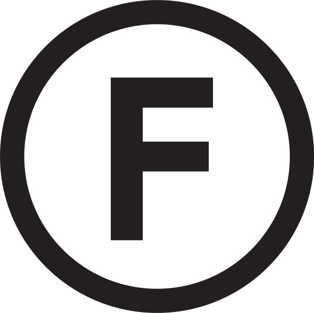 字母F图标设计基础字体图片下载