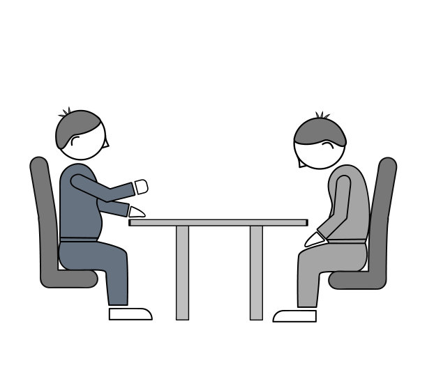 老板责骂下属。工作关系。拖欠工人。平面设计。矢量插图。图片下载