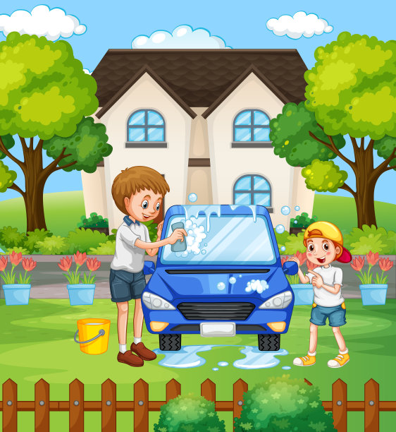 家人在家里玩得很开心的场景图片下载