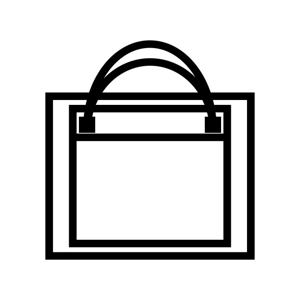 购物袋图标矢量模板图片下载