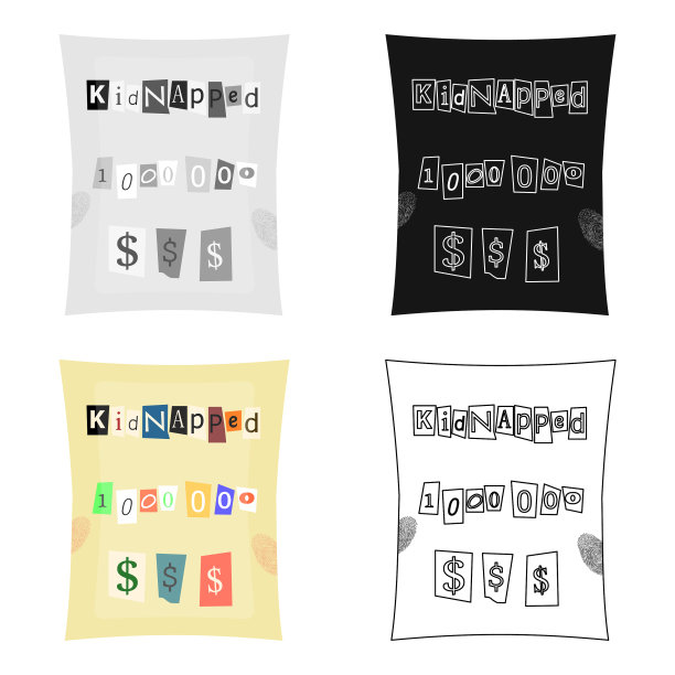 绑架和赎金犯罪要求的单子图片下载