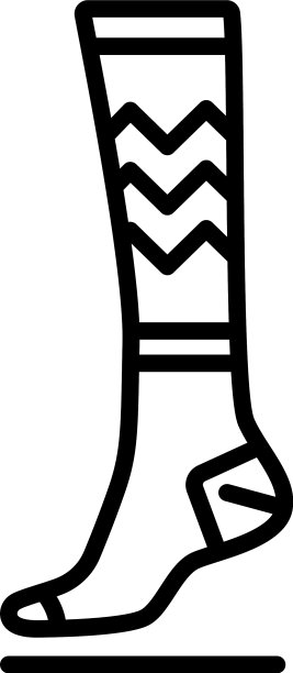 棉袜图标轮廓风格图片下载