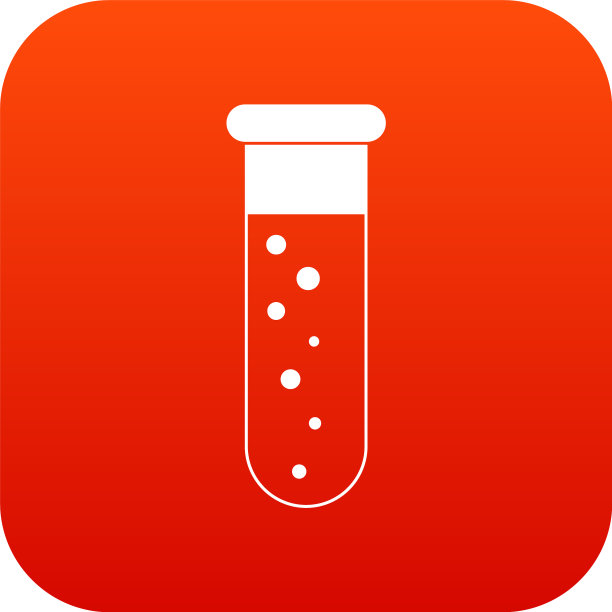 血液测试图标数字红色图片下载