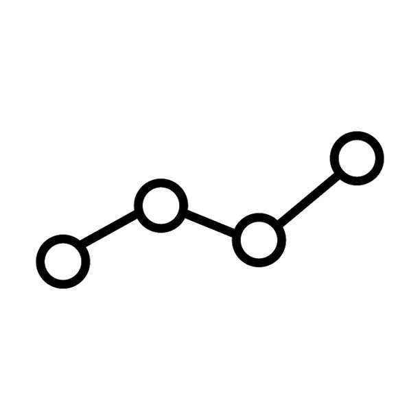 业务增长图表线性图标符号图片下载