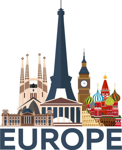 旅行海报欧洲度假旅行的国家图片下载