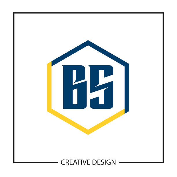 BS字母logo模板设计图片下载