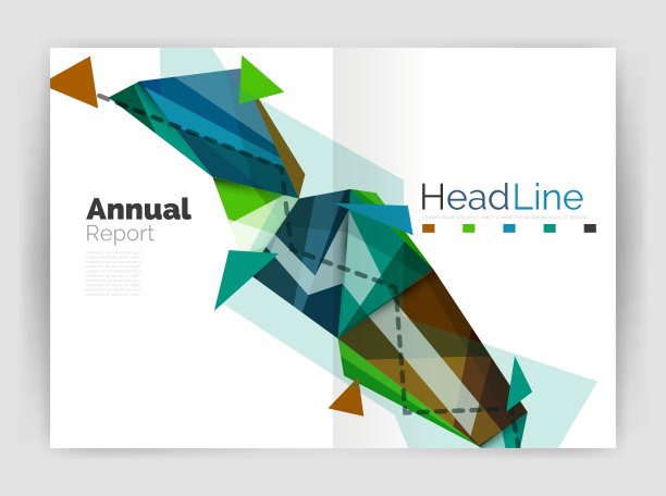 商业三角设计现代商业年度图片下载