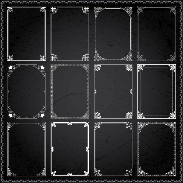 装饰框架和边框矩形6图片下载