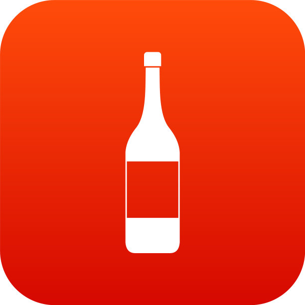 酒瓶图标数码红色图片下载