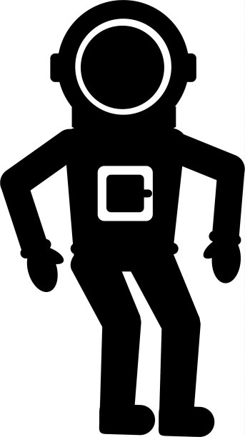 宇航员漫画人物图标图片下载