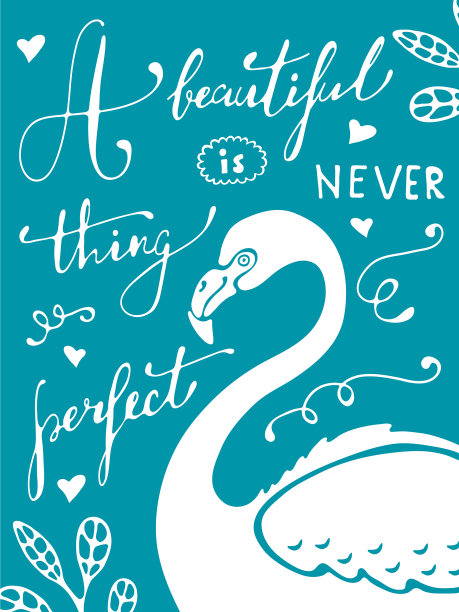 一个美丽的东西永远不会是完美多彩的手图片下载