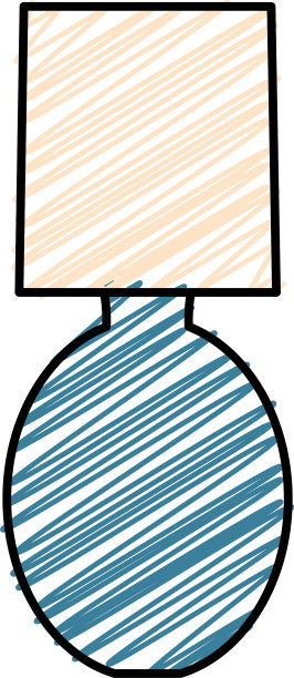 卧室灯孤立图标图片下载