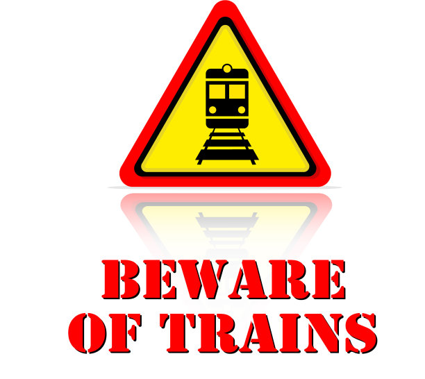 黄色警告，注意火车图标背景图片下载