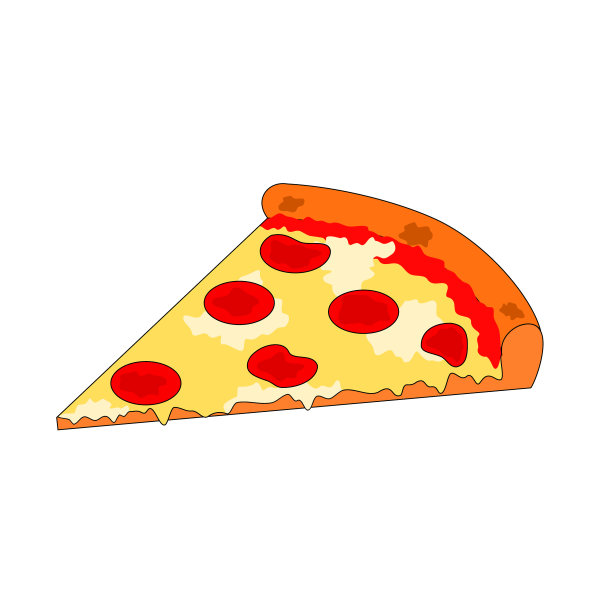 隔离美味快餐切片披萨图片下载