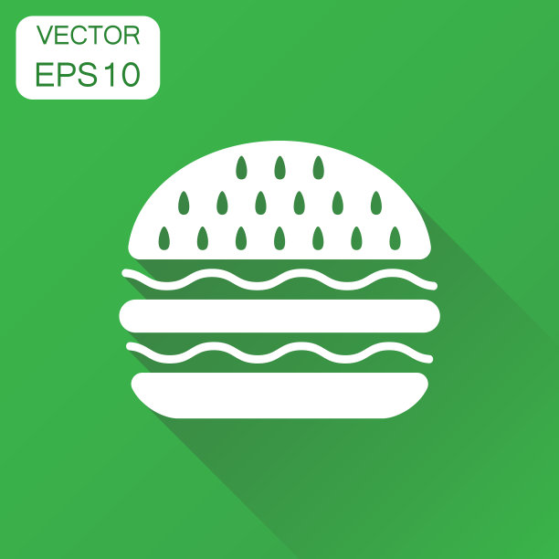 汉堡快餐的图标商业概念汉堡图片下载