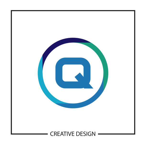 首字母q标志模板设计图片下载
