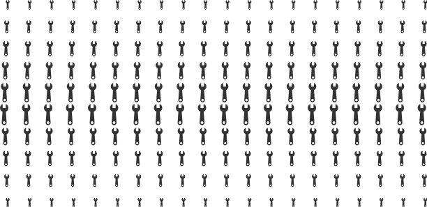 扳手形状的半色调效果图片下载