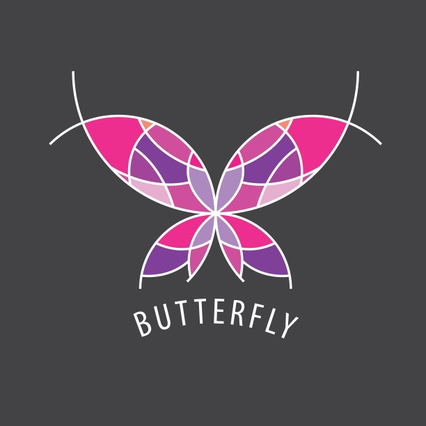 标志的蝴蝶图片下载