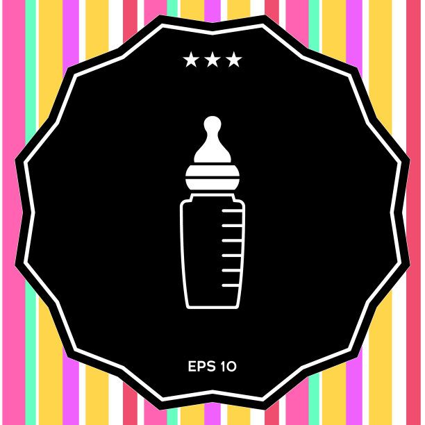 婴儿奶瓶图标图片下载