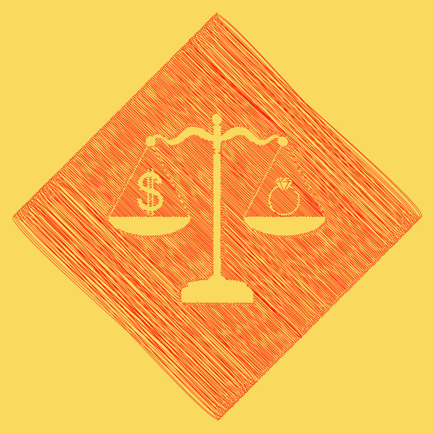 戒指珠宝和刻度上的美元符号图片下载