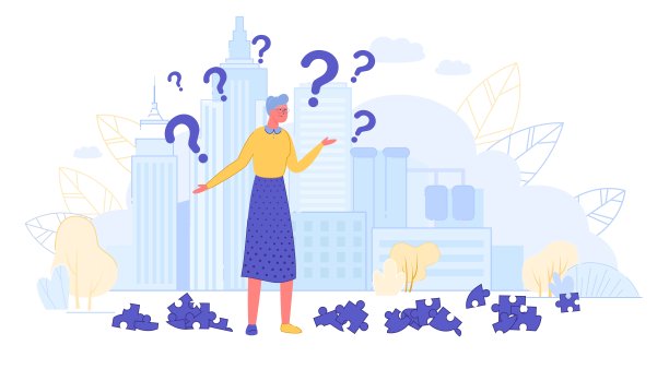 对时间和地点的认知障碍。图片下载