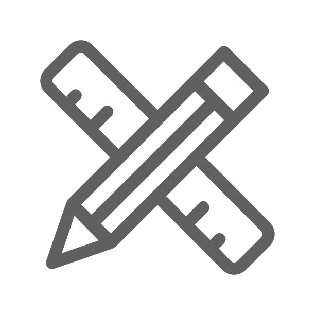 教育，铅笔，比例，静止的灰色图标图片下载