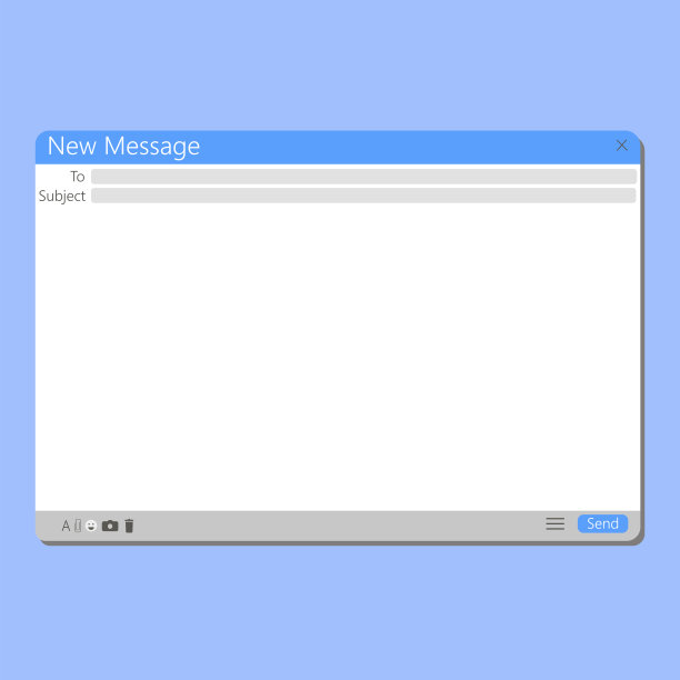 蓝色背景上的空浏览器窗口。矢量插图。股票的照片。图片下载