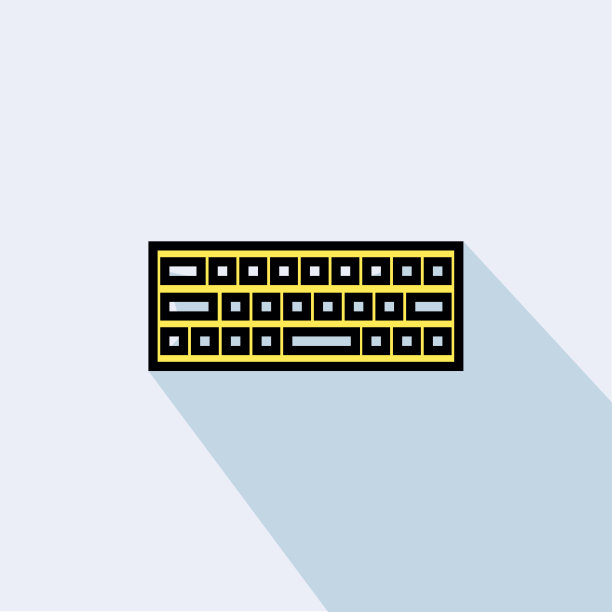 计算机键盘衬线填充矢量图标- UI图标矢量图片下载