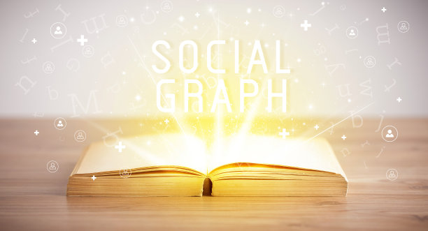 开卷，社交网络概念图片下载
