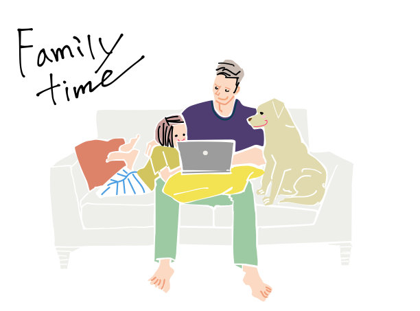 家庭聚会，在家工作图片下载