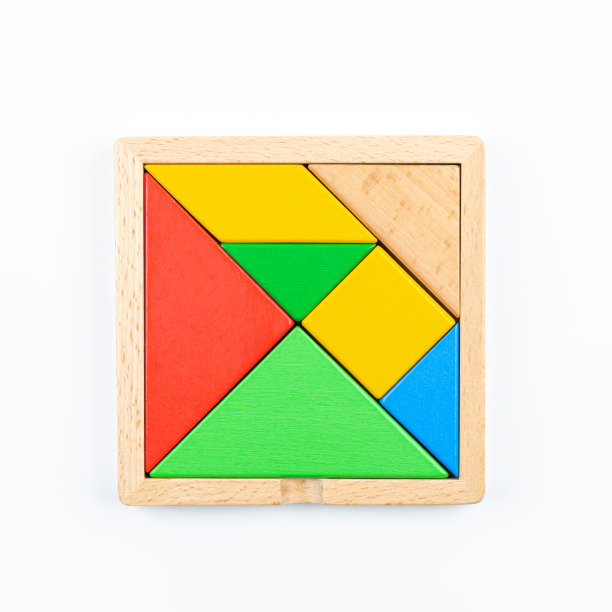 白底七巧板图片下载