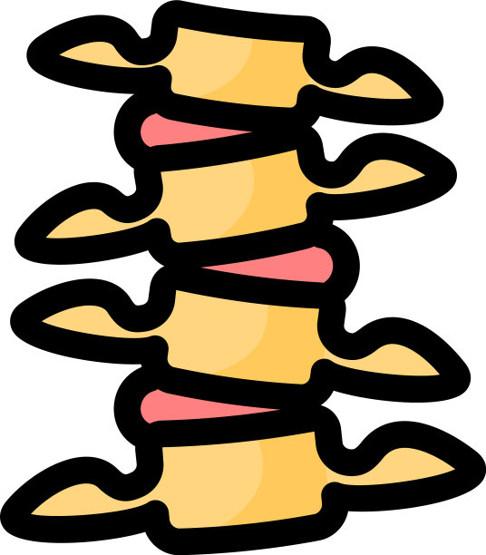 脊柱疾病图标轮廓风格图片下载