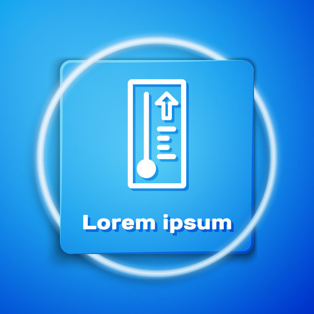 白色气象学温度计测量热量和图片下载