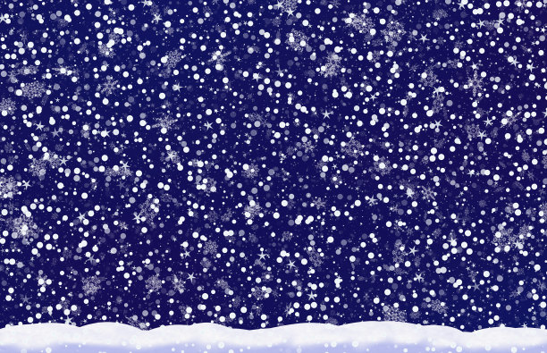 傍晚时分的雪花背景图片下载