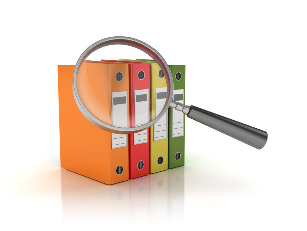 放大镜与环binder - 3D渲染图片下载