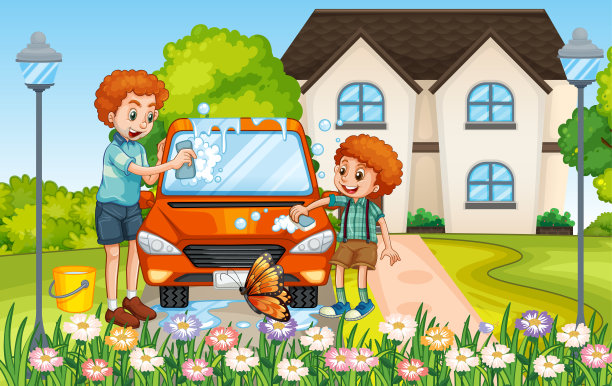 人们呆在家里和家人在一起的场景图片下载