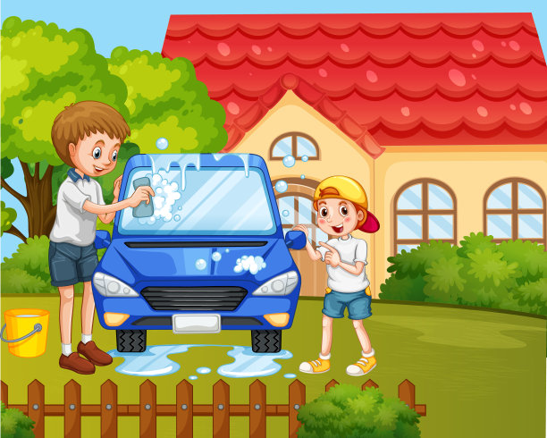 家人在家里玩得很开心的场景图片下载