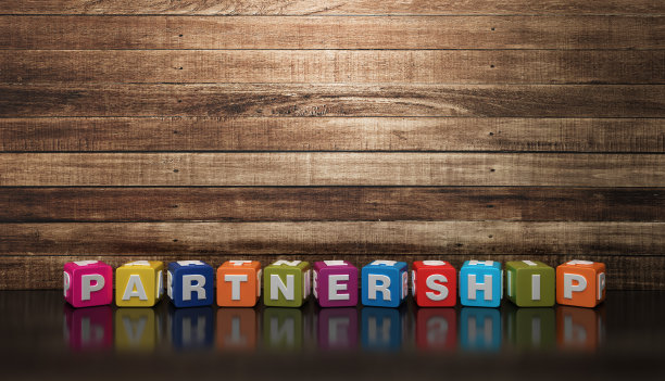 合作流行语立方体- 3D渲染图片下载