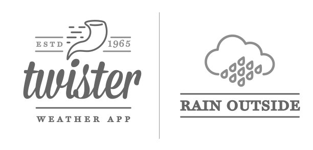 一套天气图标和标志的业务图片下载