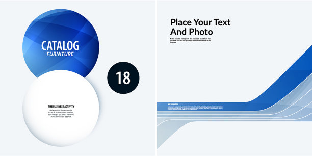 设置蓝色抽象的业务设计图片下载