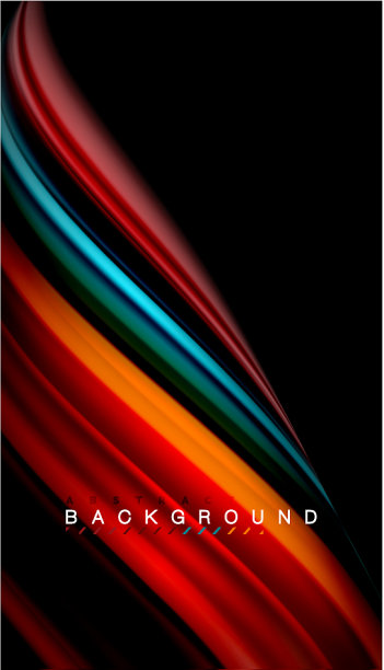 流体混合颜色波抽象图片下载