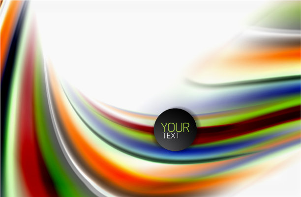 彩虹色波模糊抽象图片下载